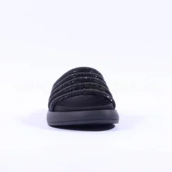 Women Gabor Abbott Glitter Strap Mule Sandal - Black Shimmer