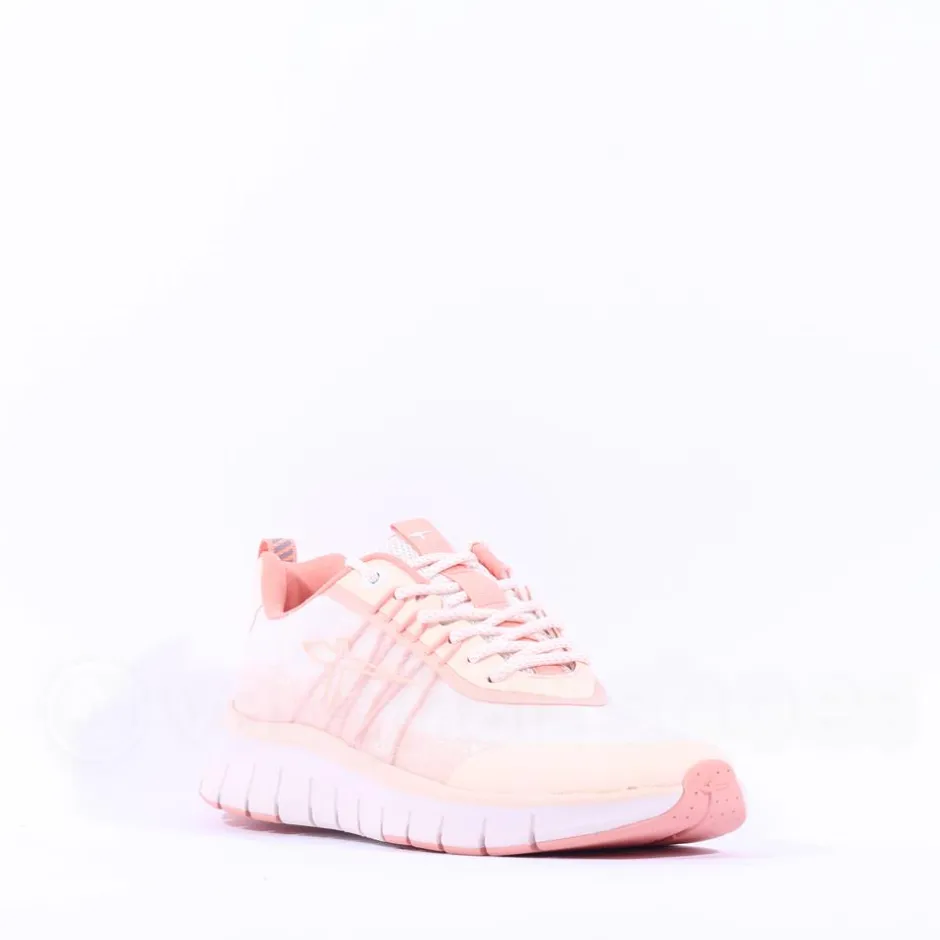 Women Tamaris Activa Laced Mesh Trainer - Peach