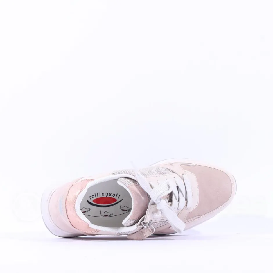 Women Gabor Adora Rolling Soft Side Zip - Light Rose