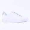 Women Marco Tozzi Ago Bungee Lace Trainer - White Combi