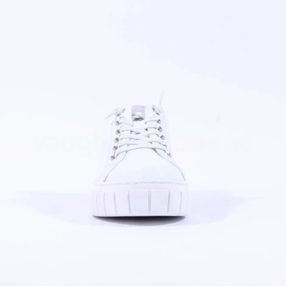 Women Marco Tozzi Ago Bungee Lace Trainer - White Combi
