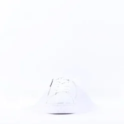 Women Marco Tozzi Ago Hex Sole Side Zip - White Silver