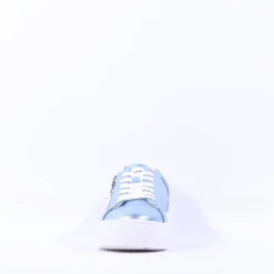 Women Tamaris Alexia Platform Sidezip Trainer - Light Blue Metallic