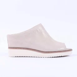 Women Tamaris Alis Covered Peeptoe Wedge - Champagne