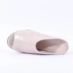 Women Tamaris Alis Covered Peeptoe Wedge - Champagne