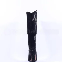 Women Una Healy All I Want Knee High Boot - Black Sparkle