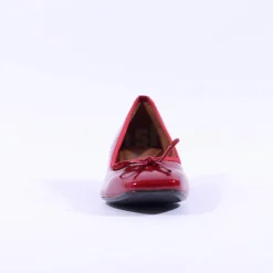 Women Tamaris Almira Bow Tie Block Heel Pump - Red Patent