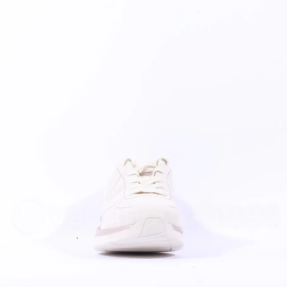 Women Tamaris Amelie Athleisure Wedge Trainer - Off White Gold
