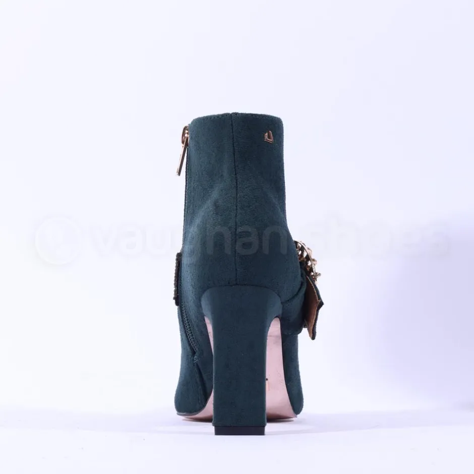 Women Una Healy Anytime Diamante Broach Boot - Green Gold