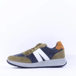 Ara Men Ara Matteo Laced Casual Trainer - Khaki Combi
