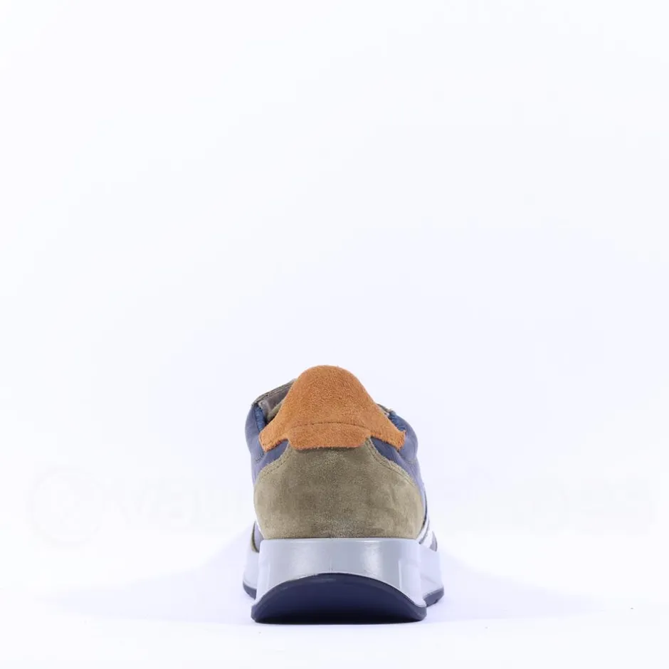 Ara Men Ara Matteo Laced Casual Trainer - Khaki Combi