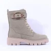 Women Caprice Arabella Buckle Strap Lace Boot - Khaki