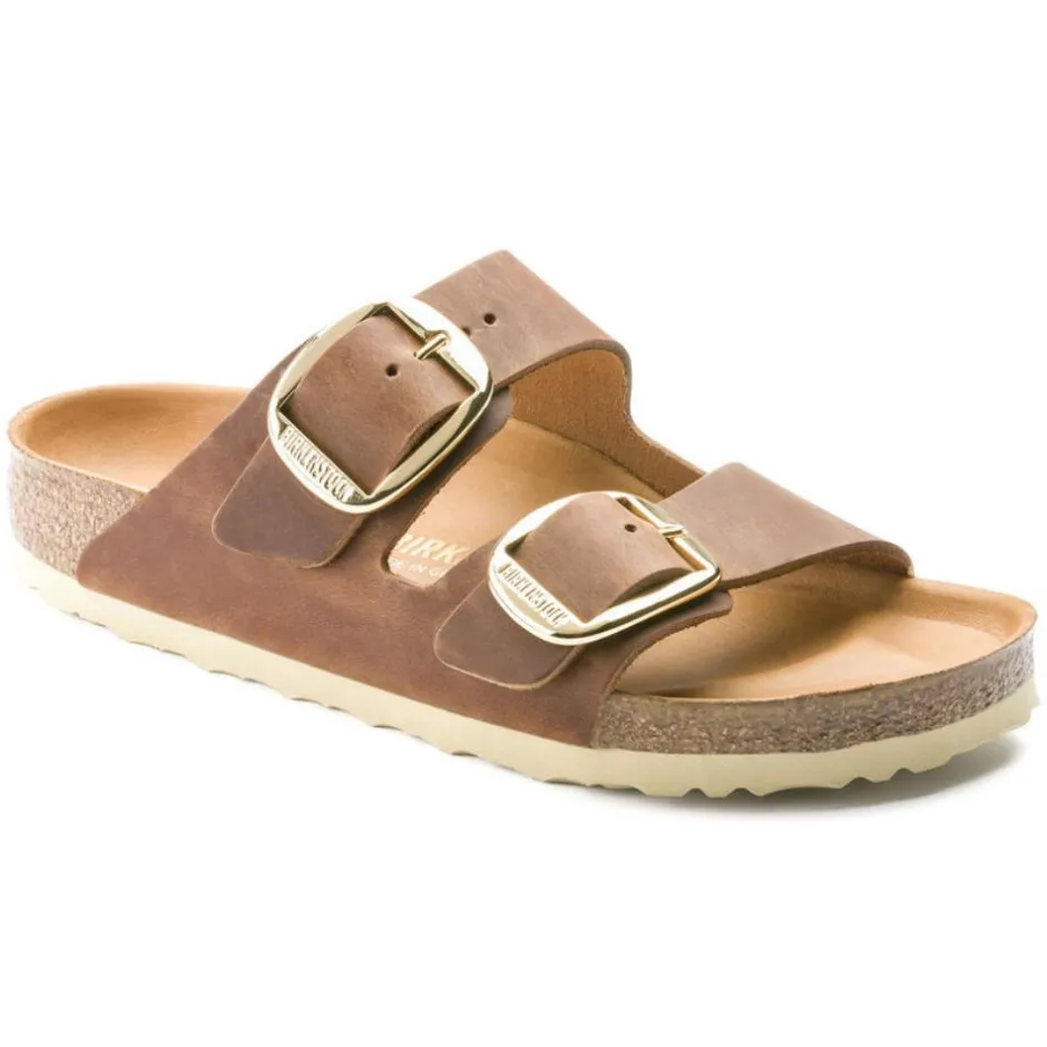 Women Birkenstock Arizona Big Buckle Oiled - Cognac