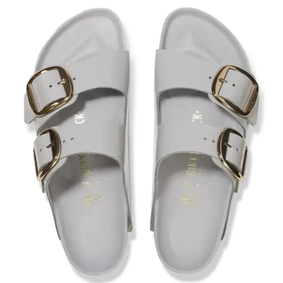 Women Birkenstock Arizona Big Buckle Patent - Stone Coin