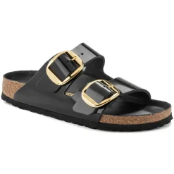 Women Birkenstock Arizona Big Buckle Patent - High Shine Black