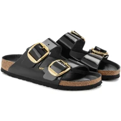 Women Birkenstock Arizona Big Buckle Patent - High Shine Black
