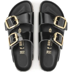 Women Birkenstock Arizona Big Buckle Patent - High Shine Black