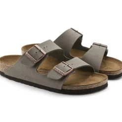 Birkenstock Men Arizona Birko-Flor - Nubuck Stone
