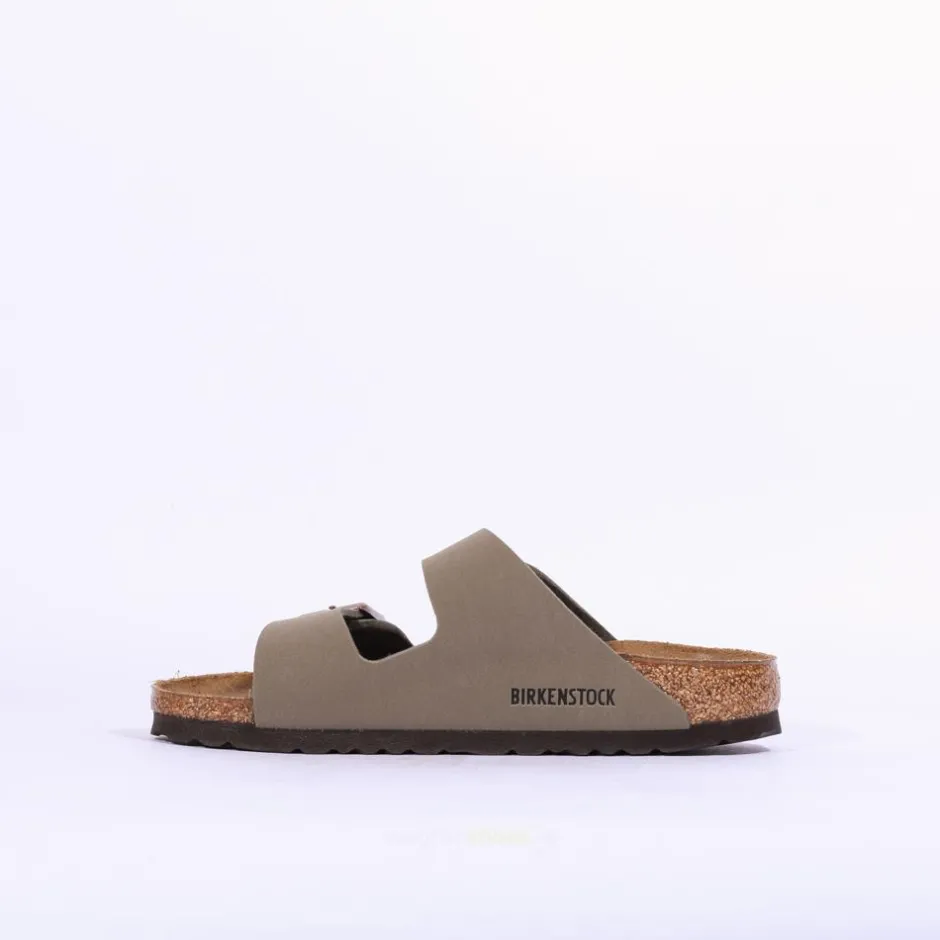 Women Birkenstock Arizona Birko-Flor - Nubuck Stone