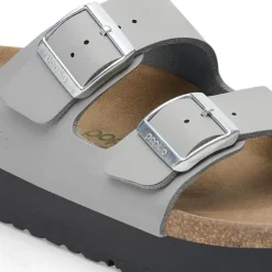 Women Birkenstock Arizona Flex Platform Bf - Stone Coin