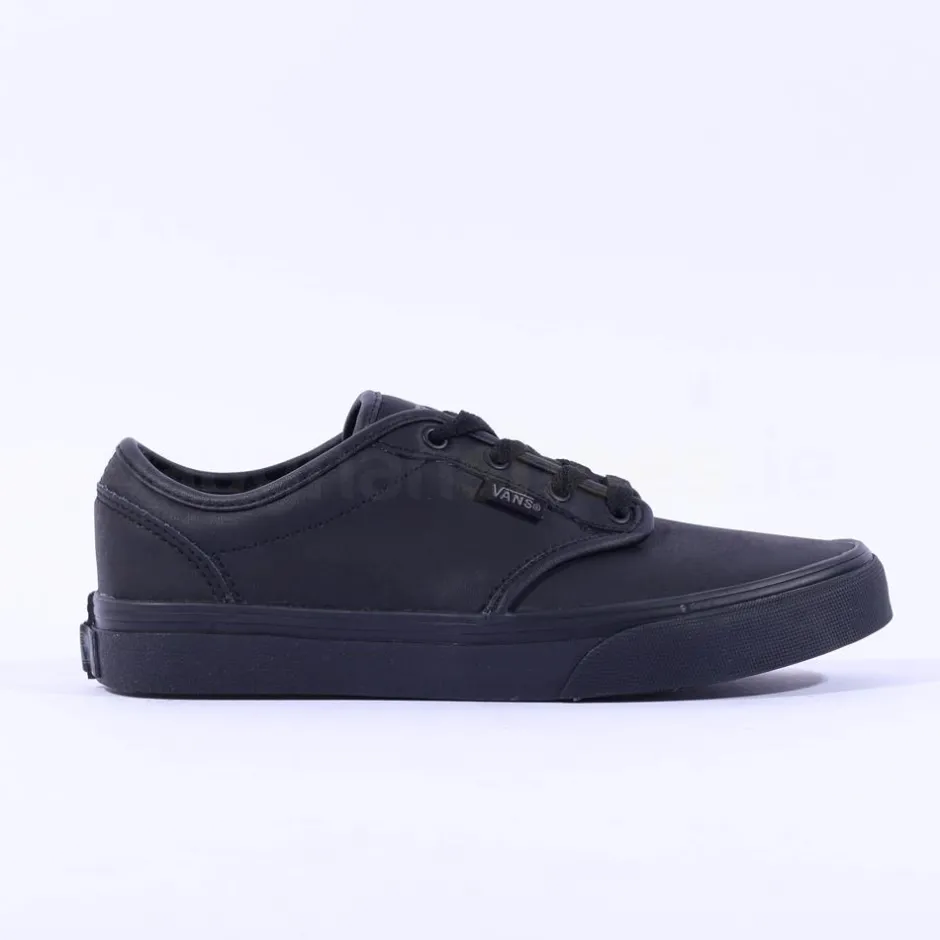 Women Vans Atwood Black Leather Laced - Black