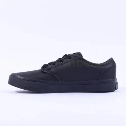 Women Vans Atwood Black Leather Laced - Black