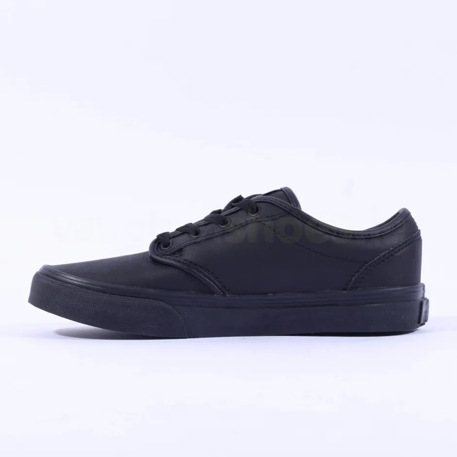 Women Vans Atwood Black Leather Laced - Black