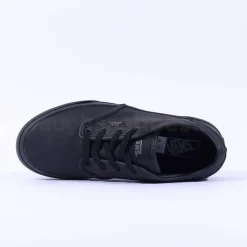 Women Vans Atwood Black Leather Laced - Black