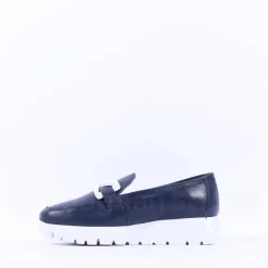 Women Wonders Aura Infinity Link Slip On - Navy Leather