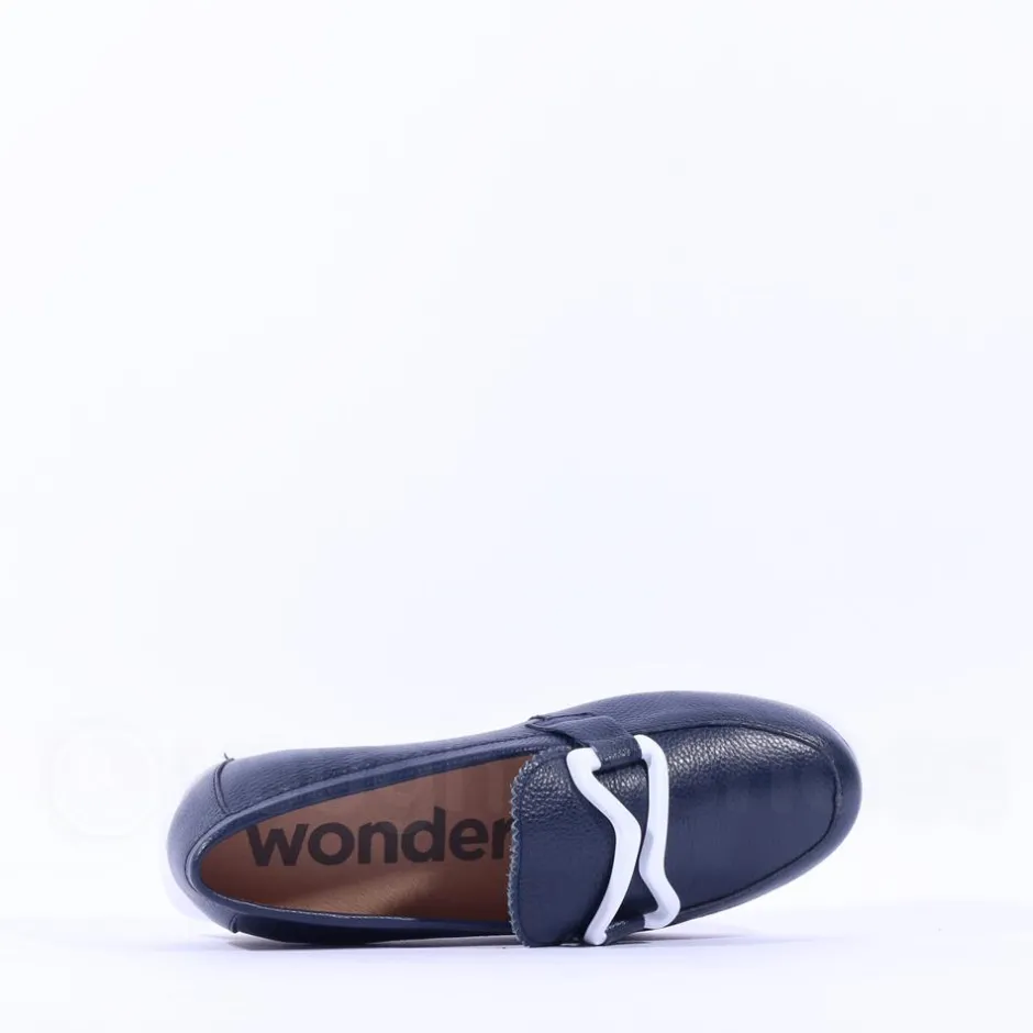 Women Wonders Aura Infinity Link Slip On - Navy Leather