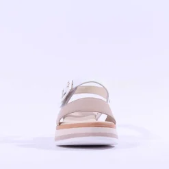 Women Gabor Aviemore Slingback Wedge Sandal - White Nude