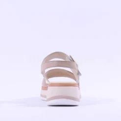 Women Gabor Aviemore Slingback Wedge Sandal - White Nude