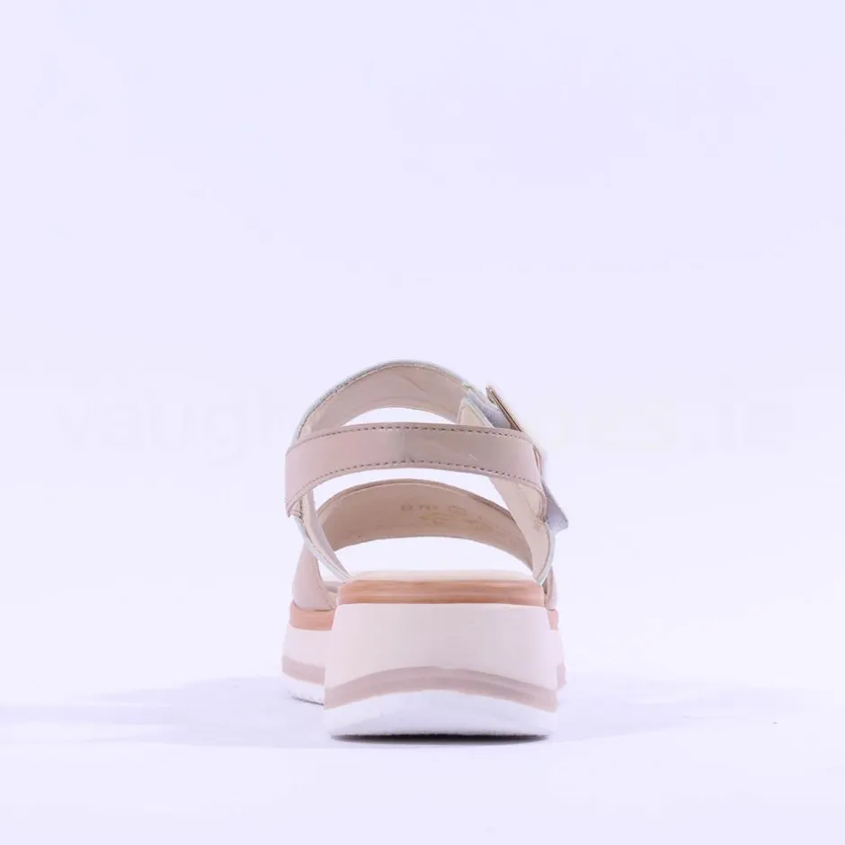 Women Gabor Aviemore Slingback Wedge Sandal - White Nude