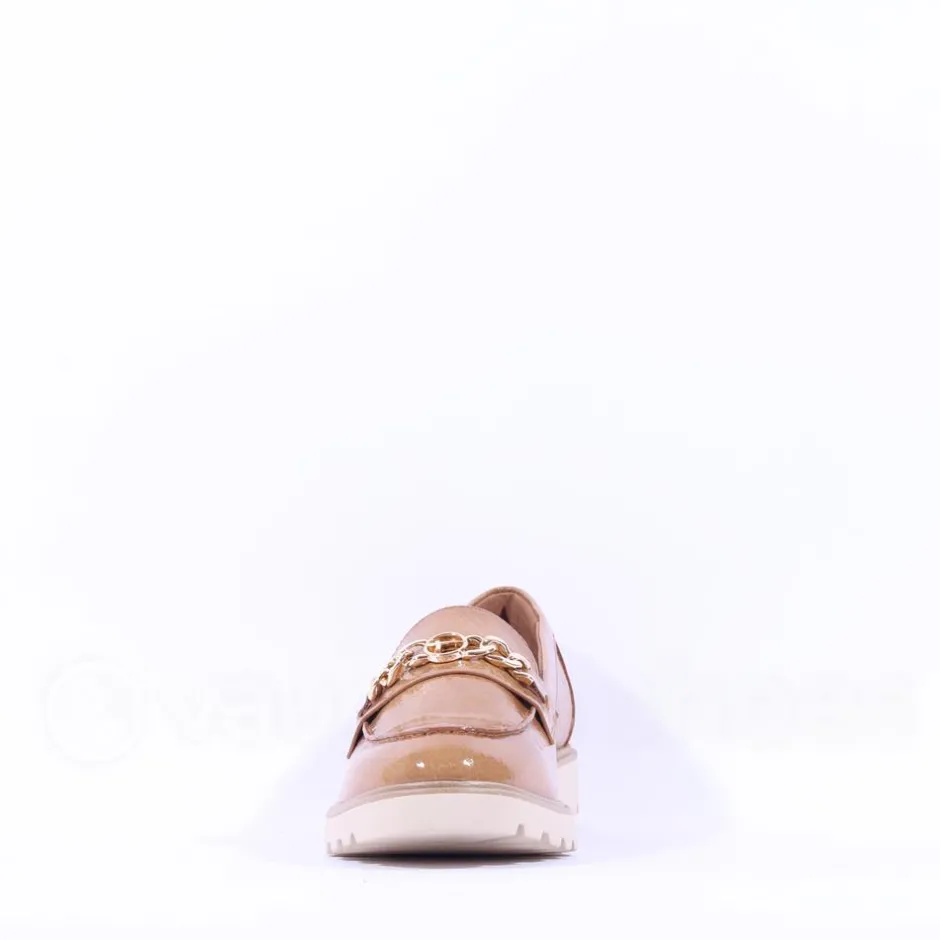 Women Tamaris Badam Chunky Sole Link Loafer - Camel