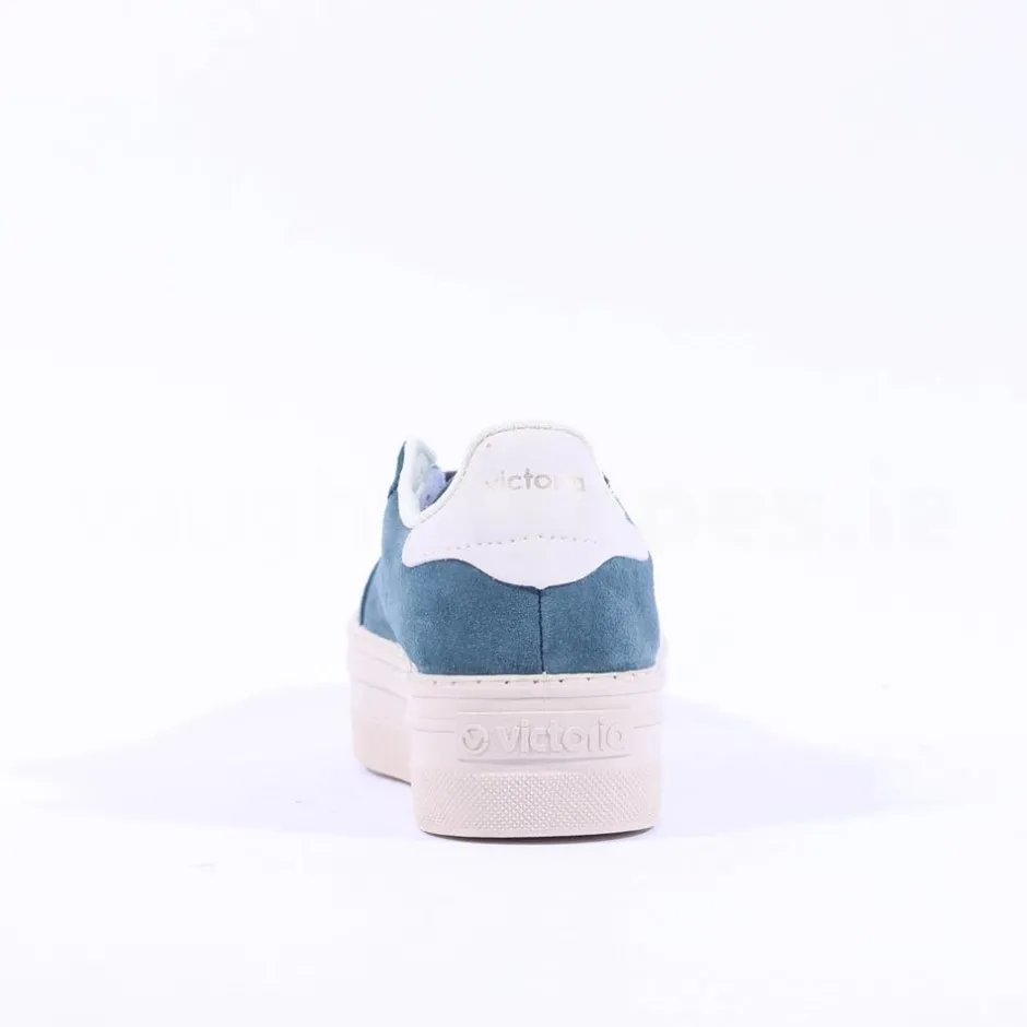 Women Victoria Barcelona Platform Laced T Toe - Petrol