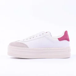 Women Victoria Barcelona Platform Suede T Toe - Frambuesa