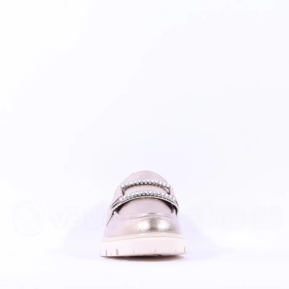 Women Marco Tozzi Bello Chunky Slip On Loafer - Platinum
