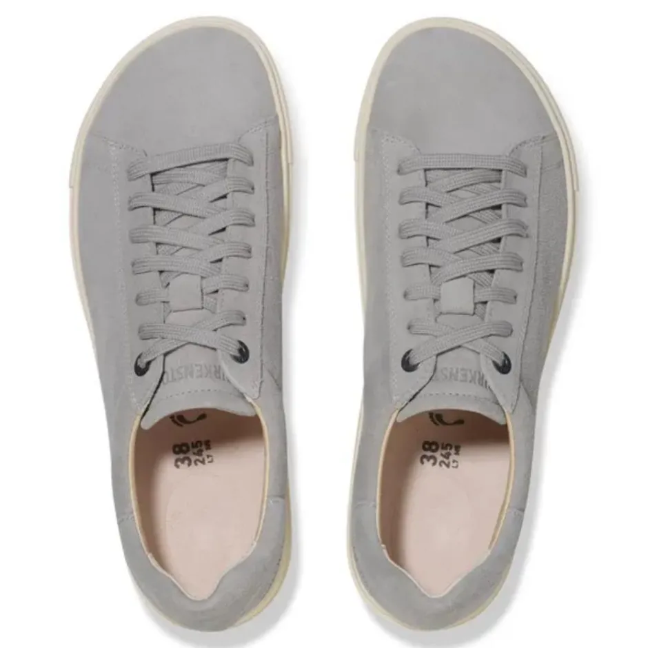 Women Birkenstock Bend Low Suede Trainer - Stone Coin