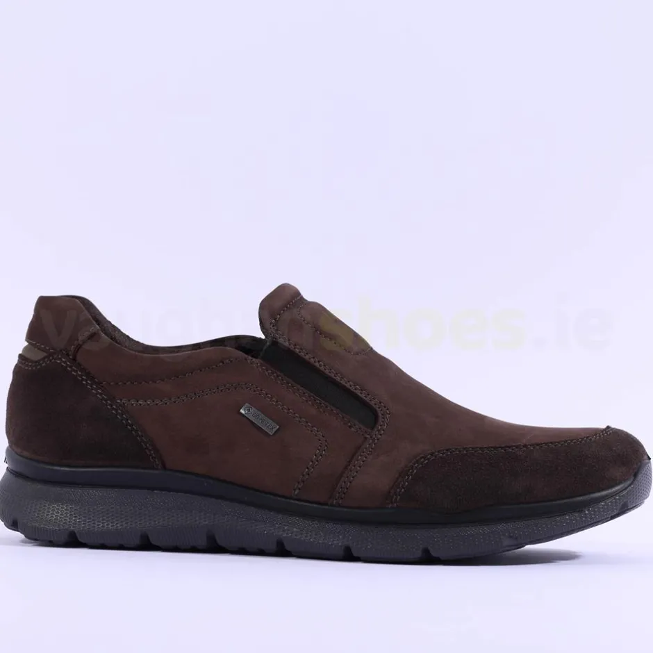 Ara Men Benjo Goretex Slip On Shoe - Brown Nubuck