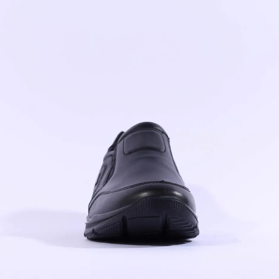 Ara Men Benjo Goretex Slip On Shoe - Black Leather