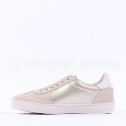 Women Victoria Berlin Laced T Toe Trainer - Gold