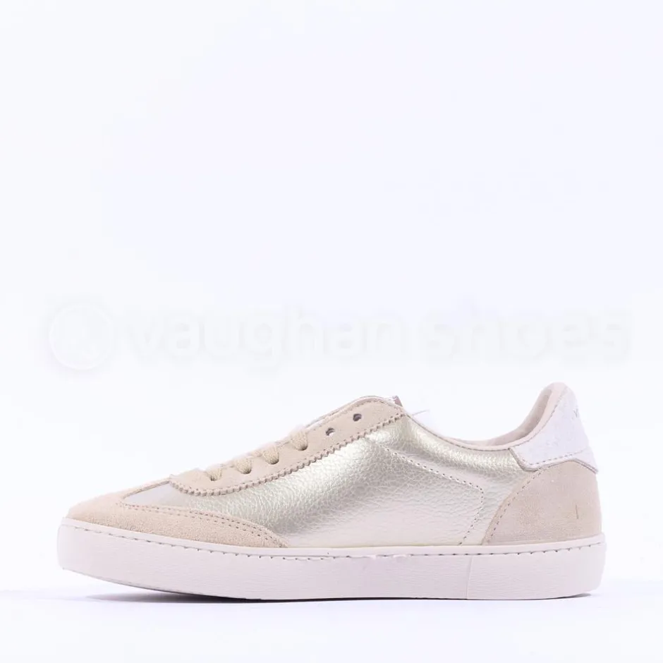 Women Victoria Berlin Laced T Toe Trainer - Gold