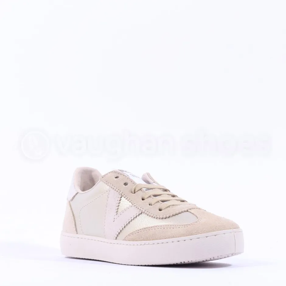Women Victoria Berlin Laced T Toe Trainer - Gold