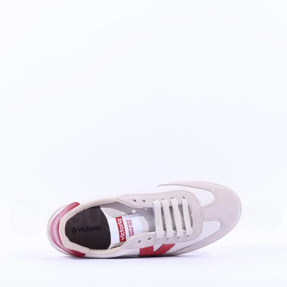 Women Victoria Berlin Laced T Toe Trainer - Carmin
