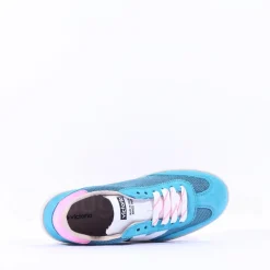 Women Victoria Berlin Mesh T Toe Laced Trainer - Turquoise