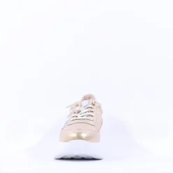 Women Wonders Berlin Platform Bungee Trainer - Gold Silver