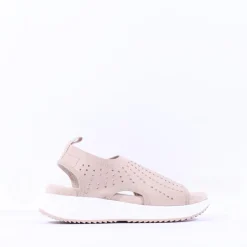 Women Caprice Bluefly Sparkle Knit Sandal - Sand
