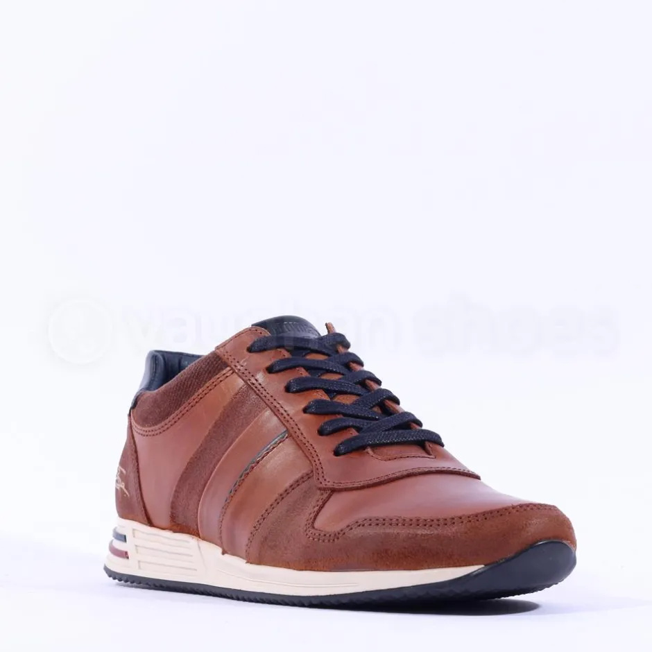 Tommy Bowe Boffelli Laced Casual Trainer - Tan Leather