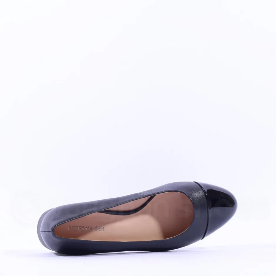 Women Peter Kaiser Bologna Toe Cap Court Shoe - Black Combi