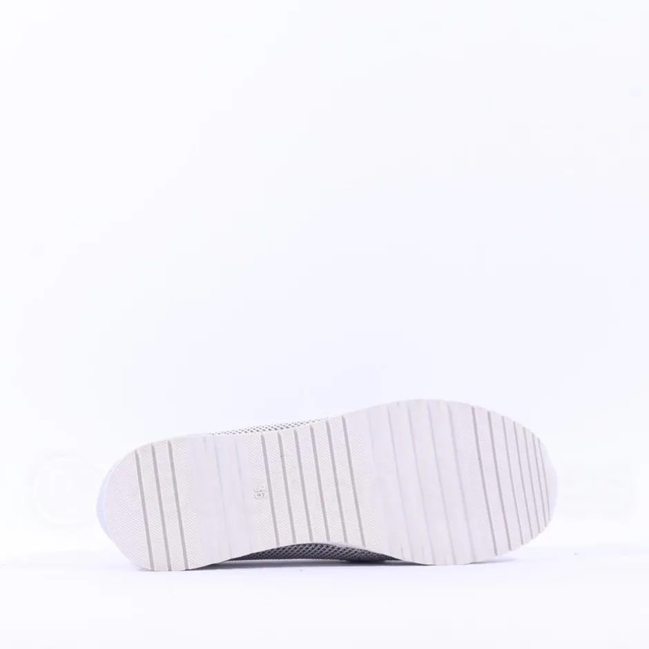 Women Marco Tozzi Bonallo Link Detail Loafer - Silver Combi